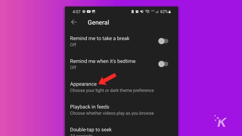 dark mode on apps
